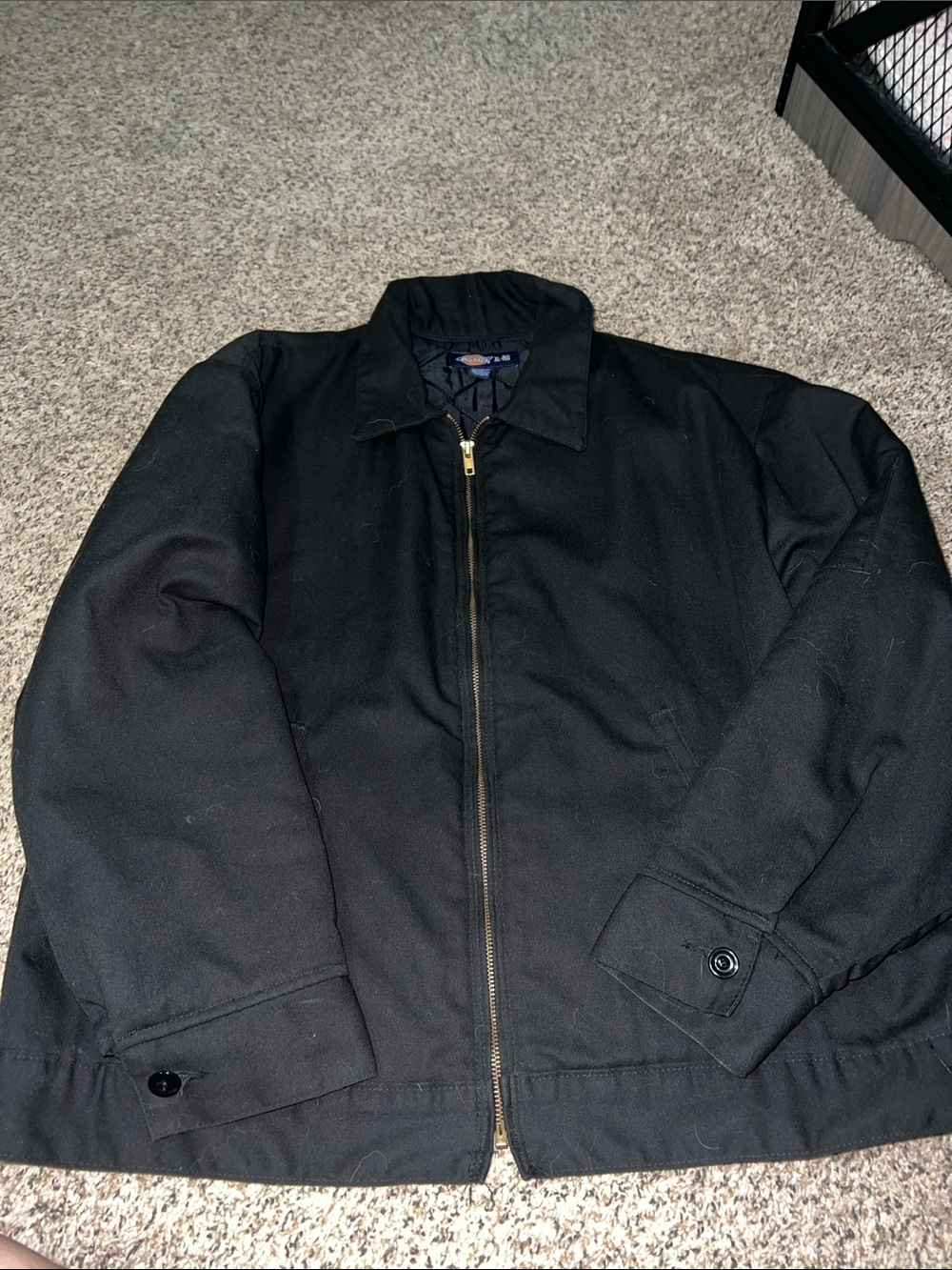 Dickies Black Zip-Up Work Jacket
